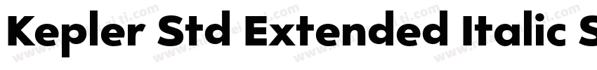 Kepler Std Extended Italic Subhead字体转换